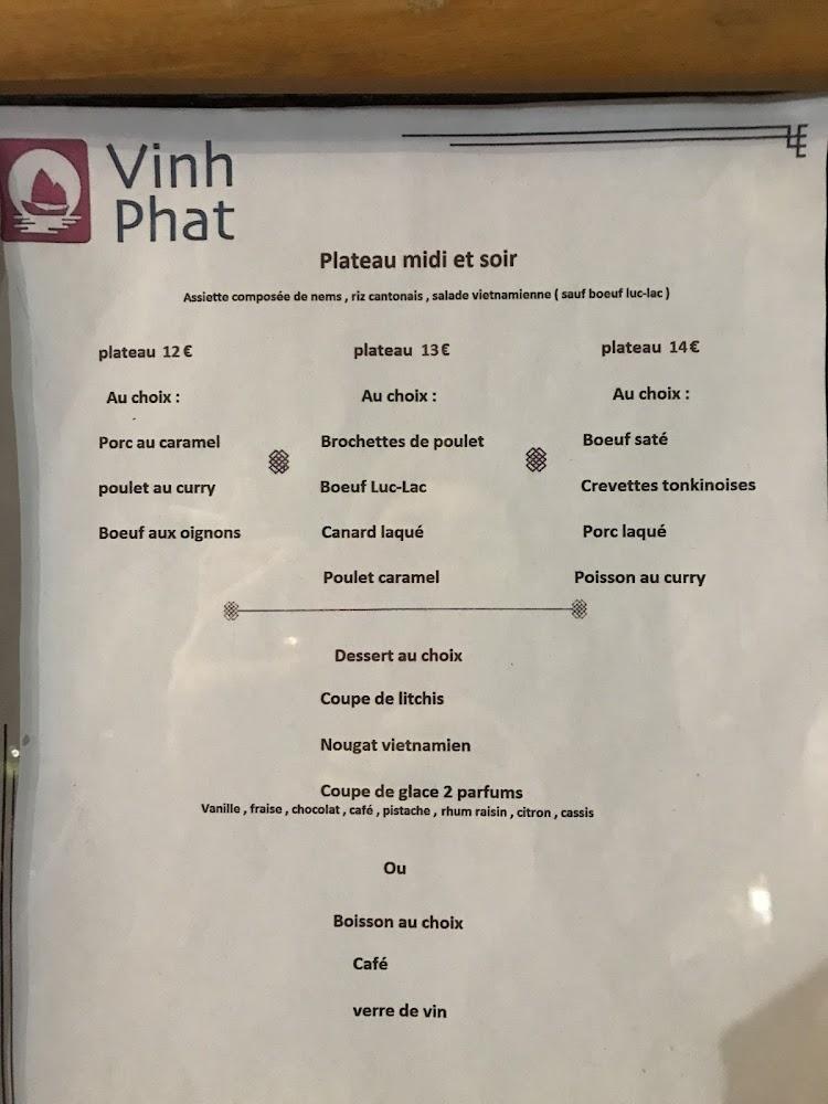 Restaurant Vinh Phat - Menu Image 1