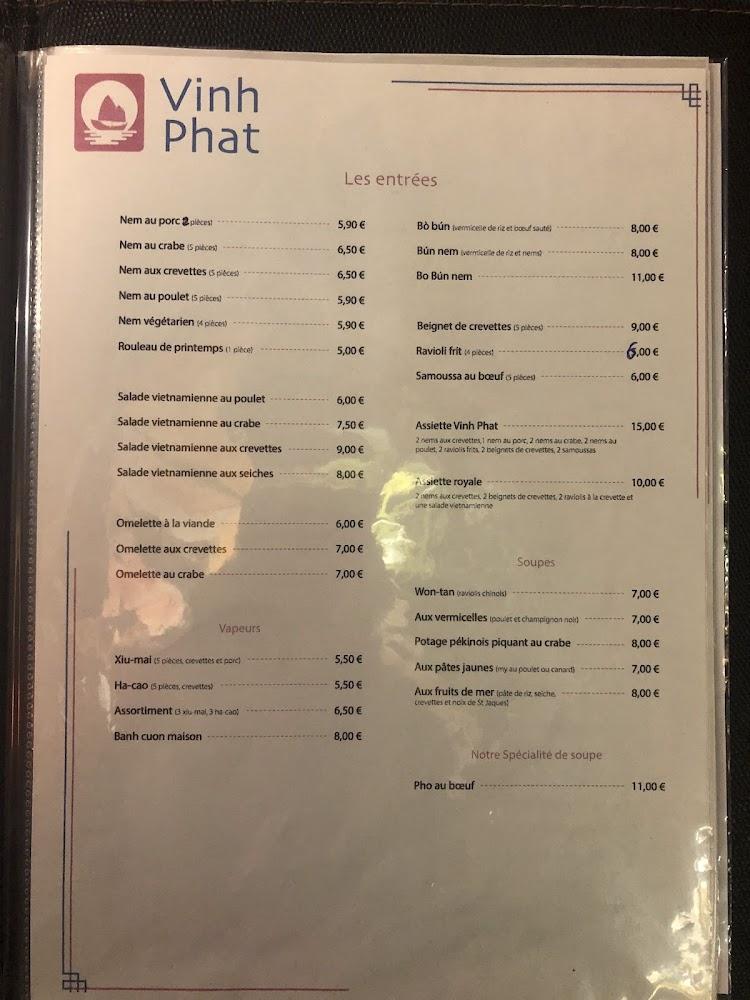 Restaurant Vinh Phat - Menu Image 2